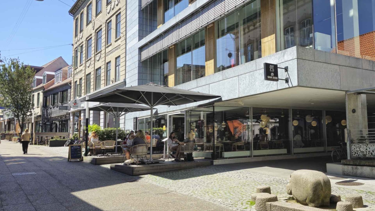 A+ Siam Sushi i Frederiksgade set udefra