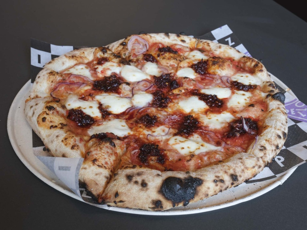 Pizza fra Bello i Banken i Aarhus C