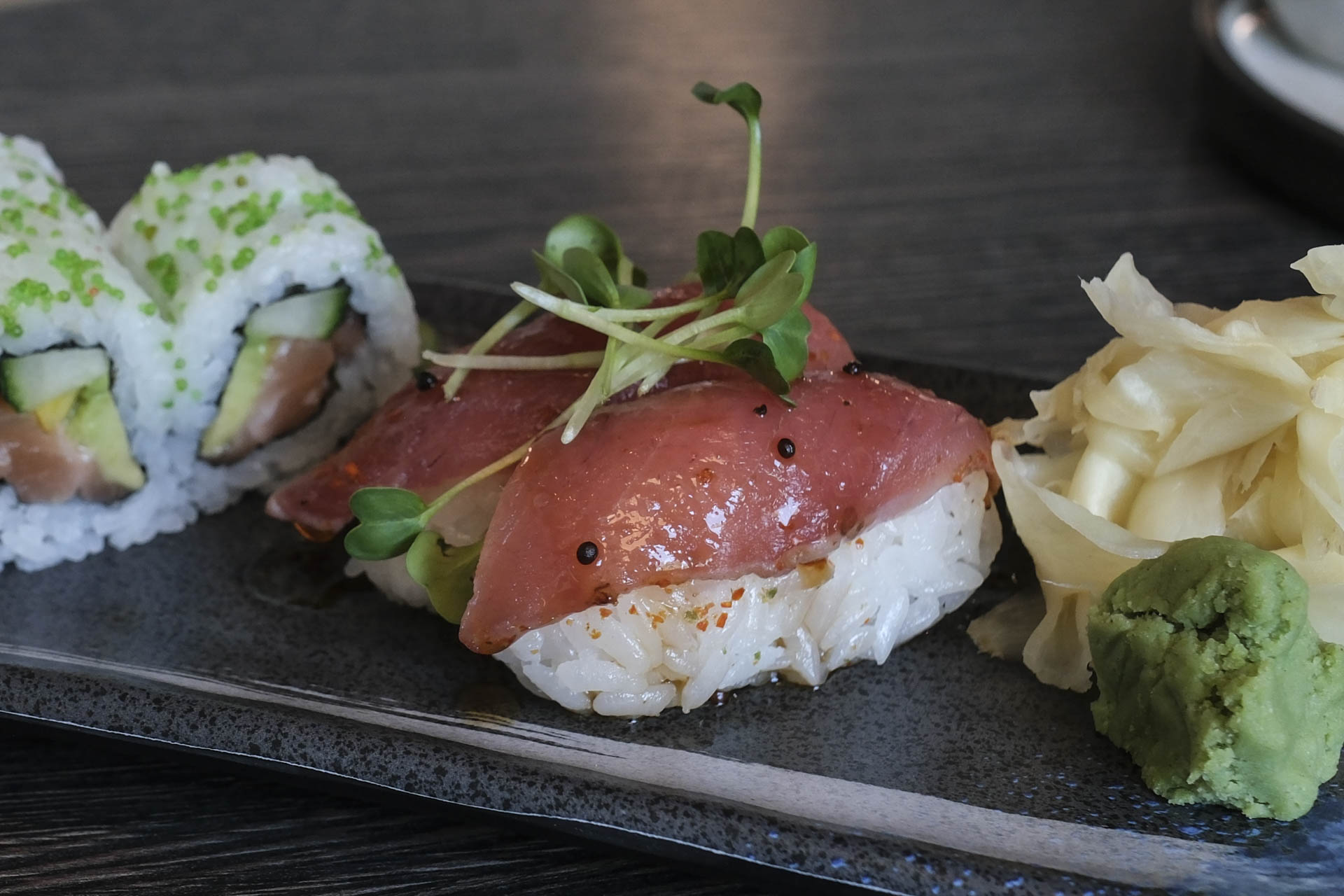 Nigiri med tun hos A+ Siam Sushi på Aarhus Ø