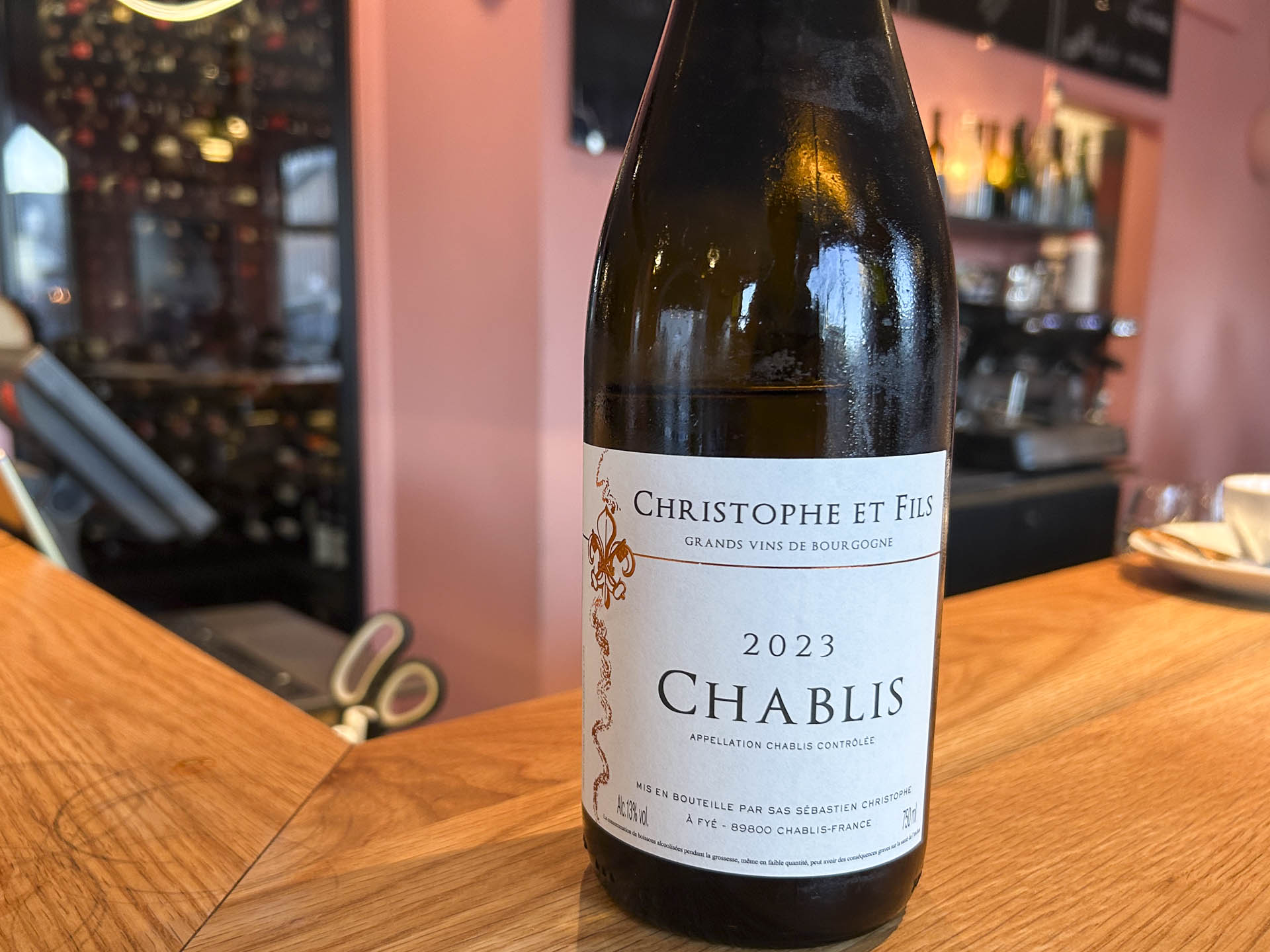 Chablis fra Christophe et Fils hos Ugly Pastabar