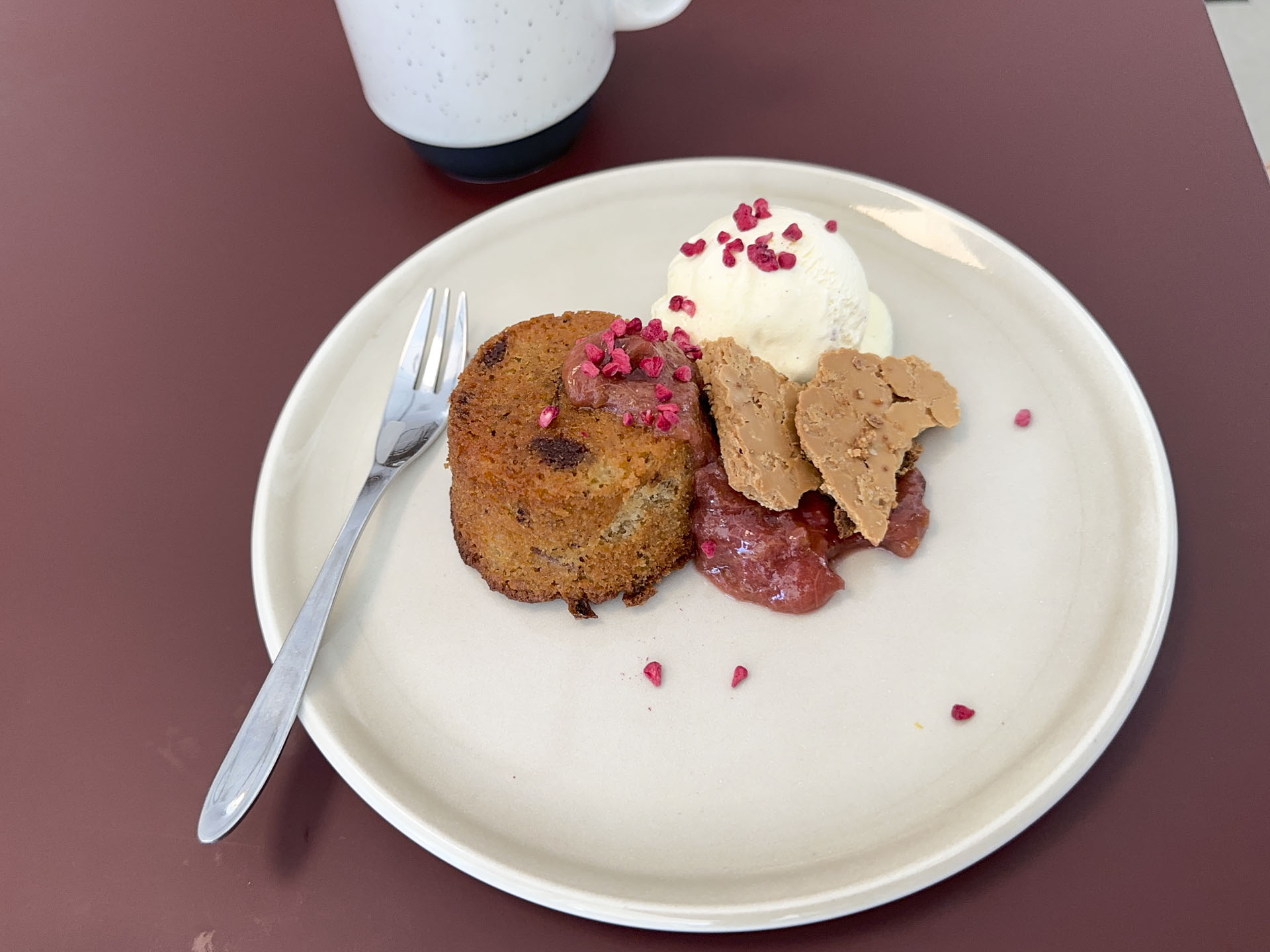 Dagens dessert hos Øens Madhus på Aarhus Ø.