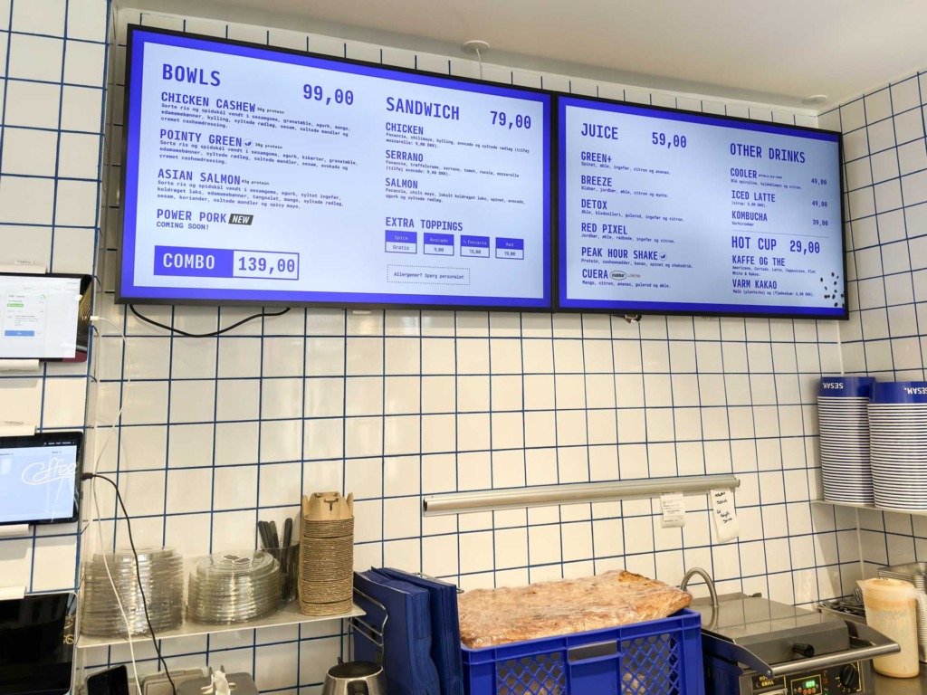 Menutavlen hos Sesam i Klostergade i Aarhus C.
