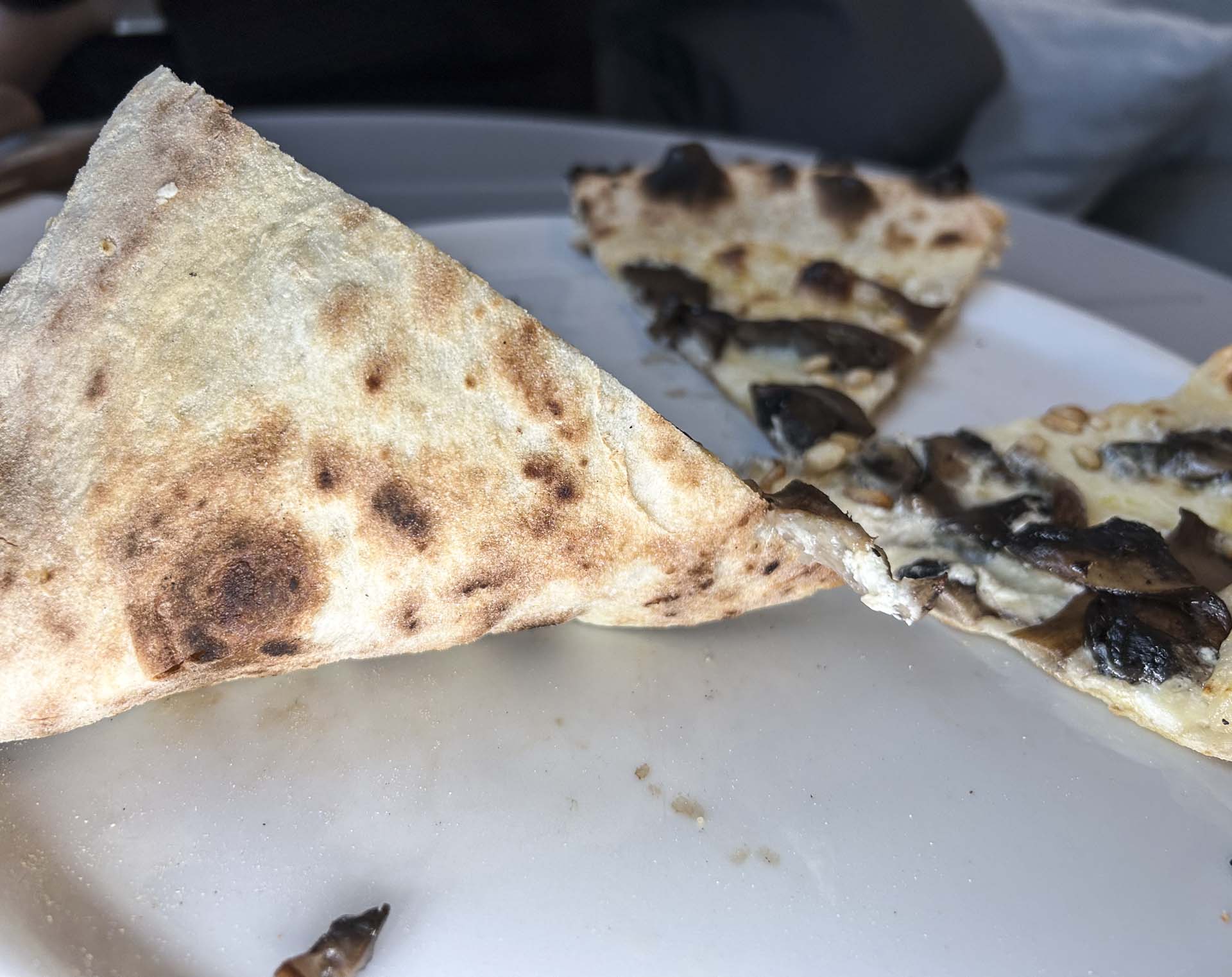 Som illustreret var ’Louise’-pizzaen bagt til et brunspættet 12-tal.