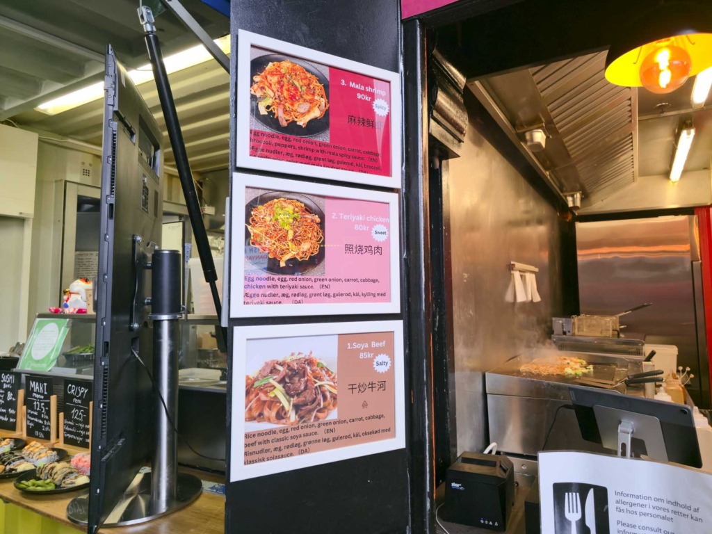 Lidt af retterne hos Passion Noodles i Aarhus Street Food