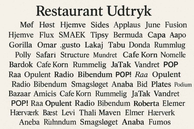 Restaurantnavne