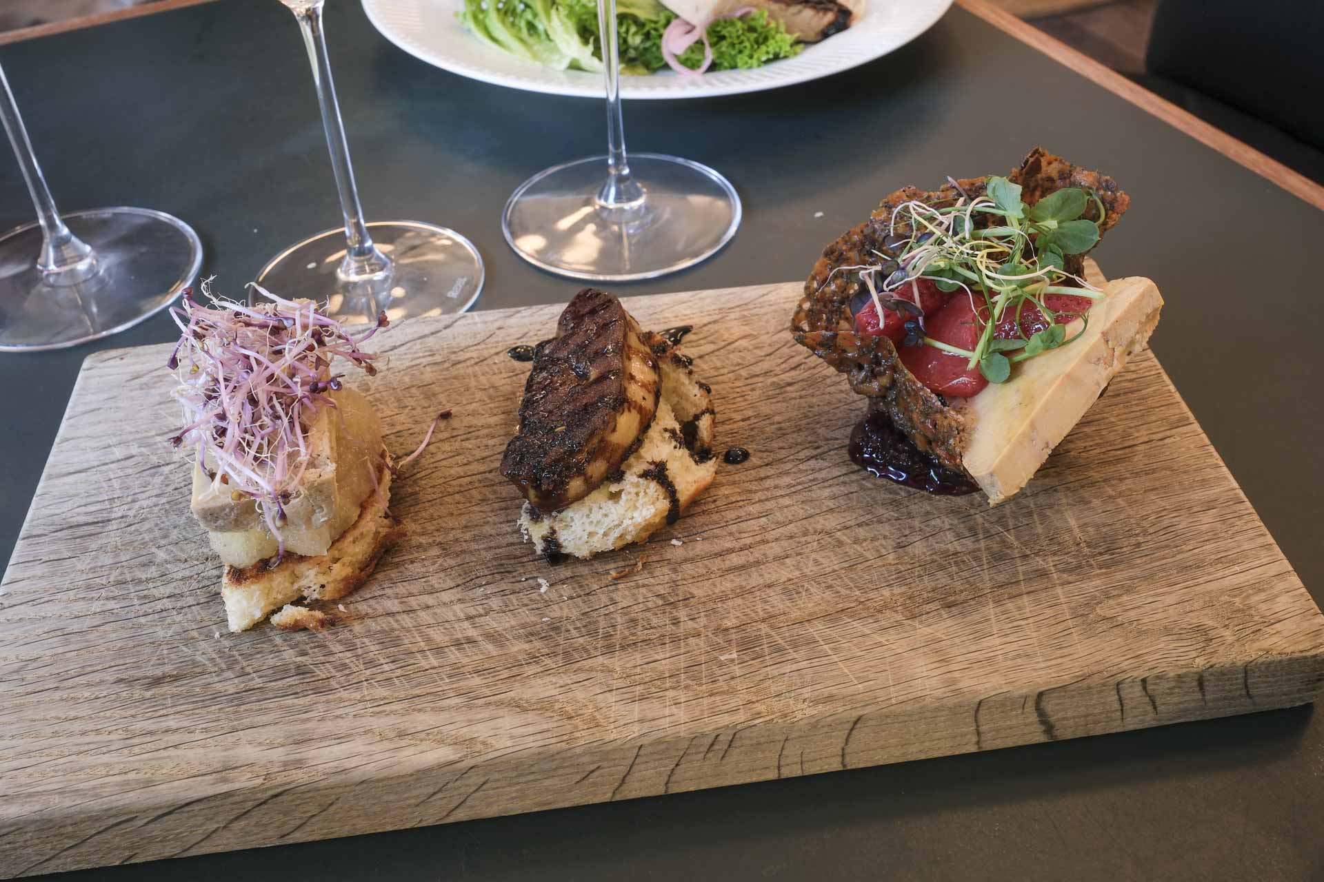 Tre versioner af foie gras på Casablanca