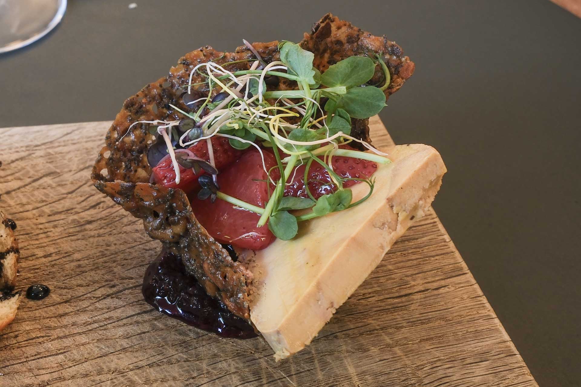 Foie gras i nøddekurv på Casablanca