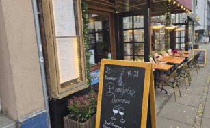 Indgangen til Brasserie Juliette i Aarhus