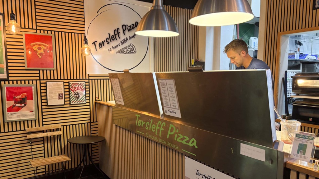 Disken hos Tørsleff Pizza i Aarhus
