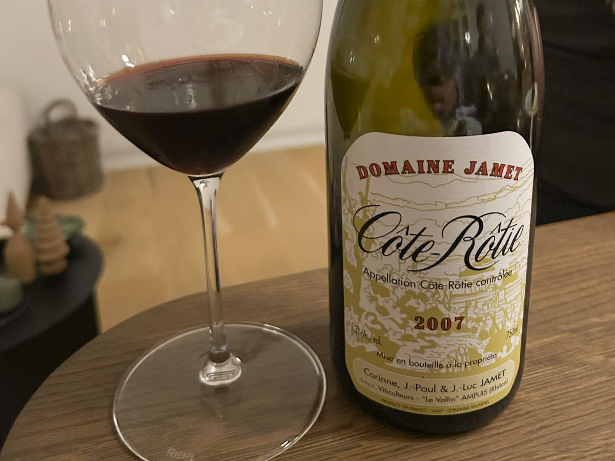 Domaine Jamet, Côte Rôtie 2007, anmeldelse og test