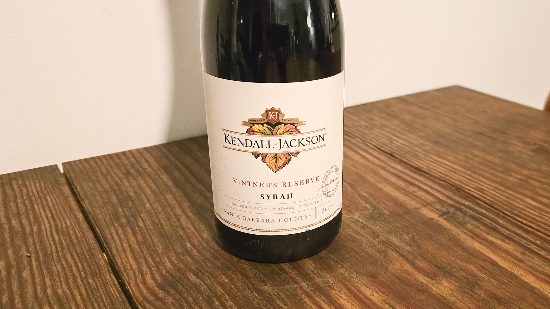 Kendall-Jackson Vintner’s Reserve Syrah 2017