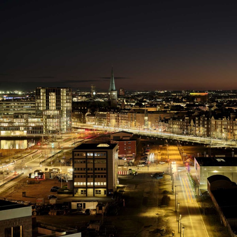 Udsigten fra Tiende på Aarhus Ø