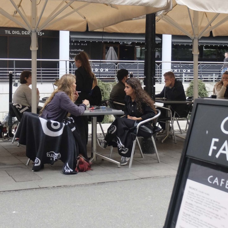 Udeservering ved &aring;en i Aarhus