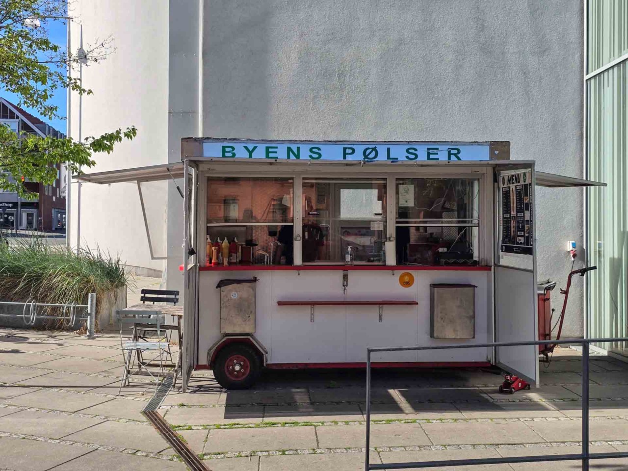 Byens Pølser ved Trøjborg Centret i Aarhus N