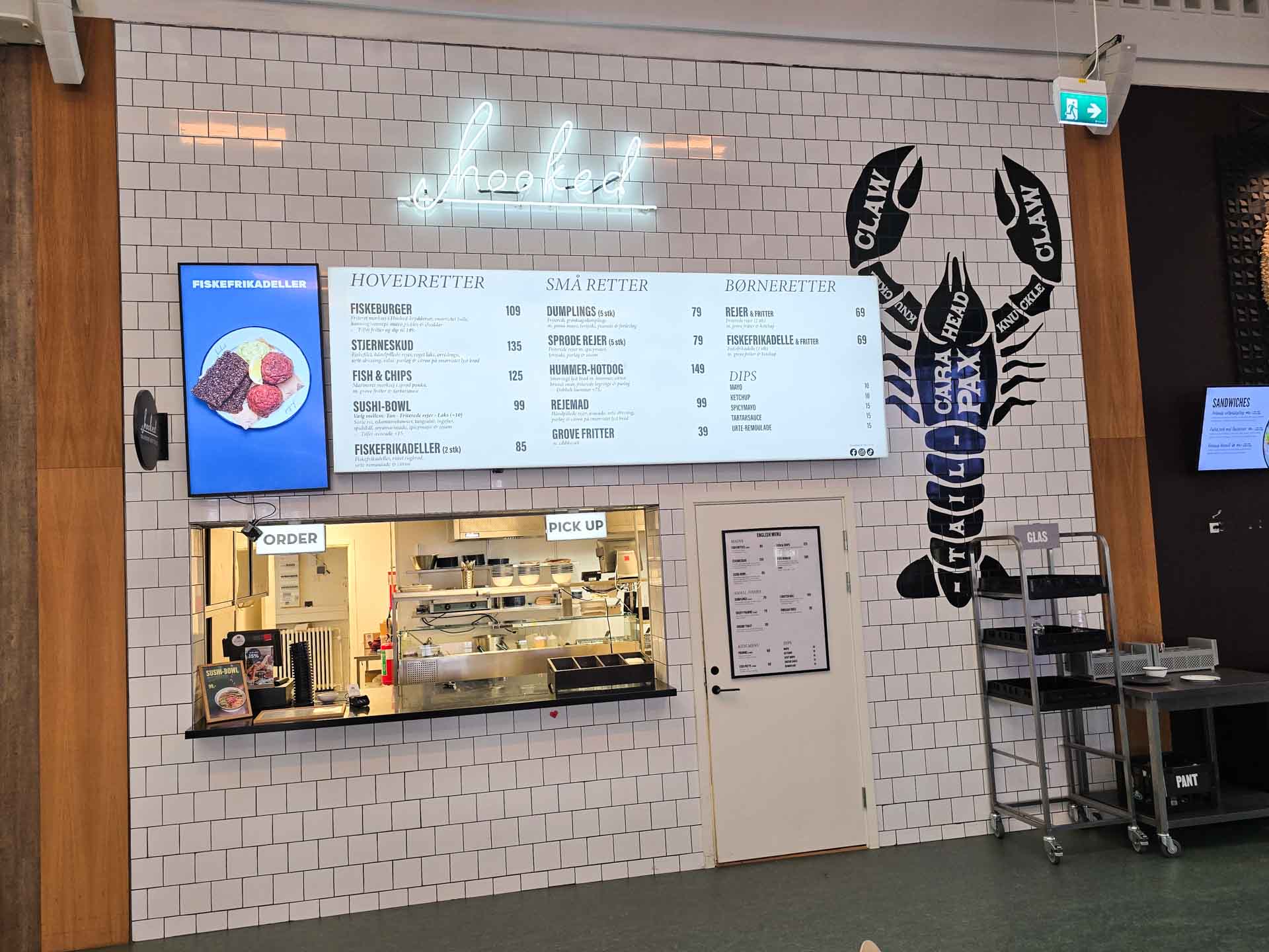 Hooked Seafood Kitchen i Banken i Aarhus C