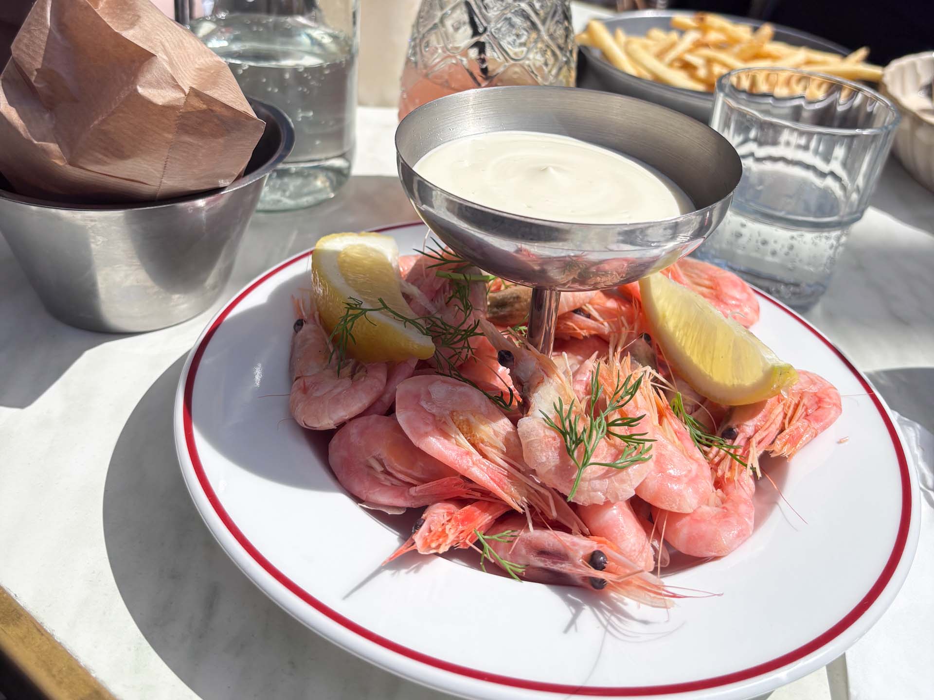 Rejer hos Petit Prix på Aarhus Ø