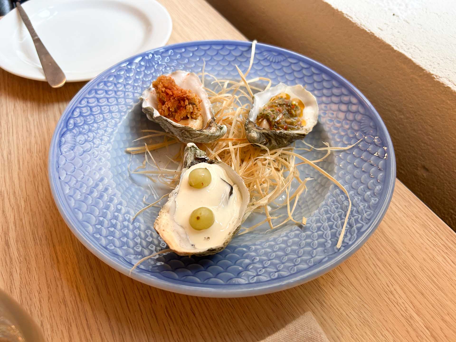 Østers hos Restaurant Ukurant i Mejlgade i Aarhus C