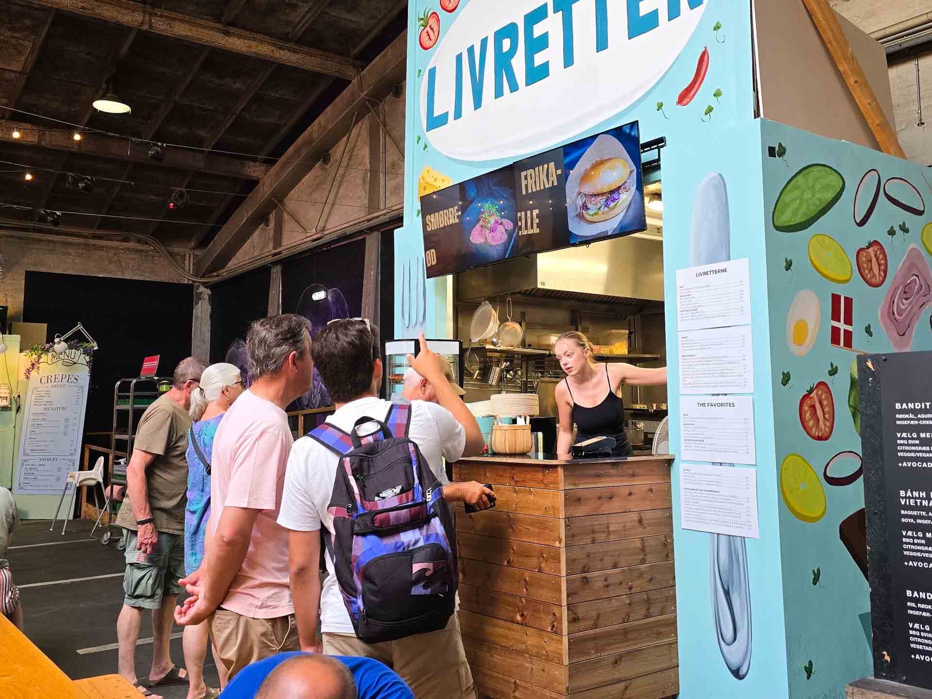 Kø hos Livretten i Aarhus Street Food